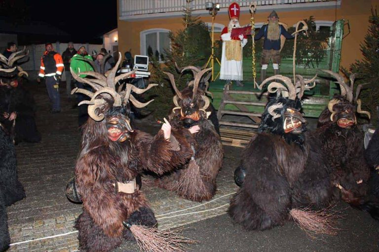 Traditional Krampus hype in Embach